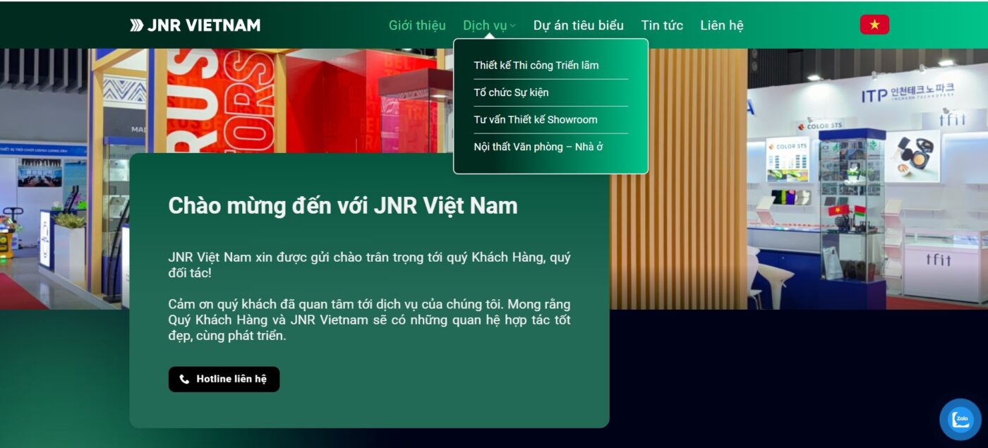 Microsite & Partner thiết kế giao diện website doanh nghiệp hiện đại và chuyên nghiệp
