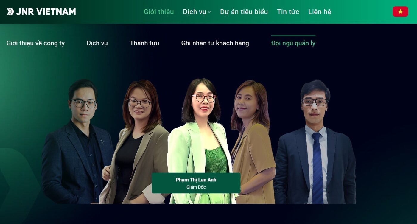 Đội ngũ JNR VIETNAM tin tưởng vào thiết kế website doanh nghiệp của Designandlife