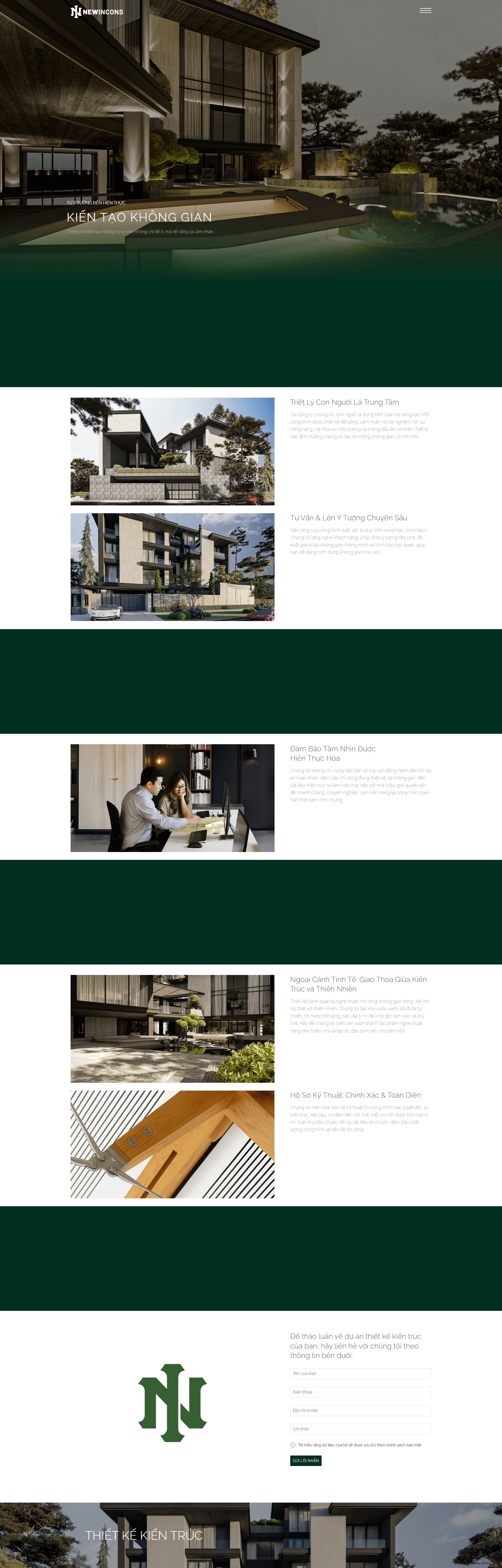 Trang Dịch vụ Thiết kế Kiến Trúc