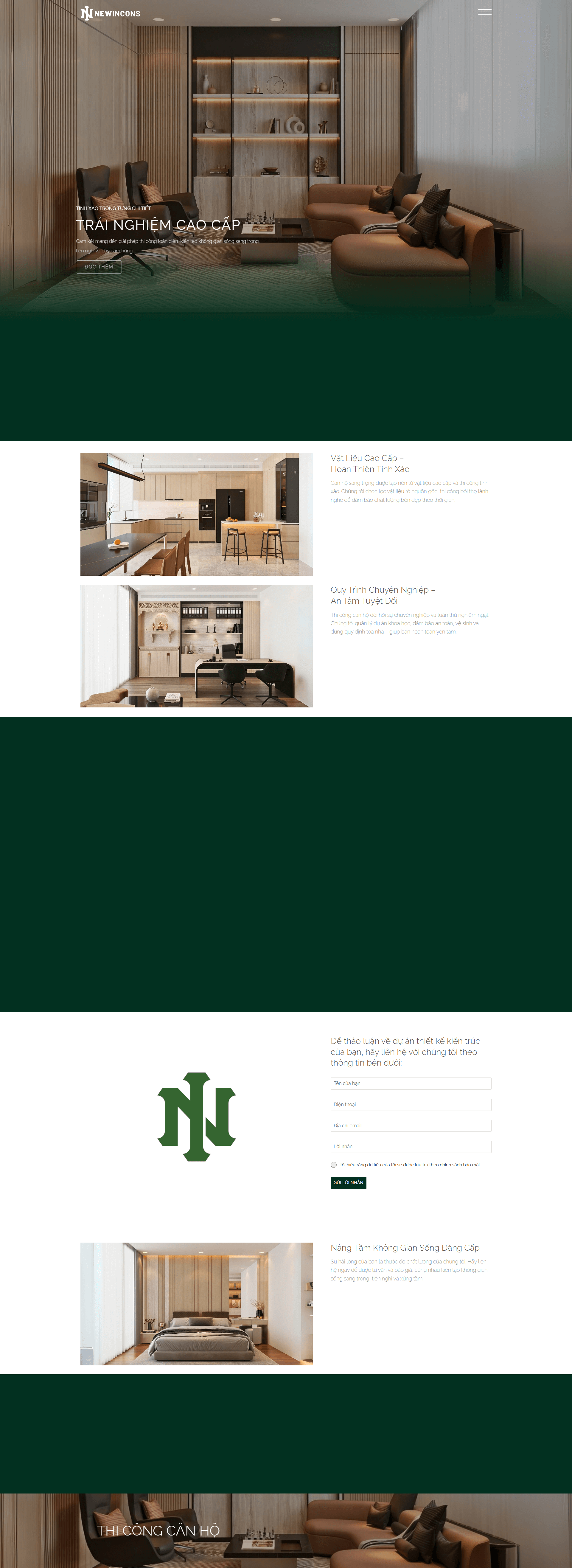 Thi công Căn hộ cao cấp