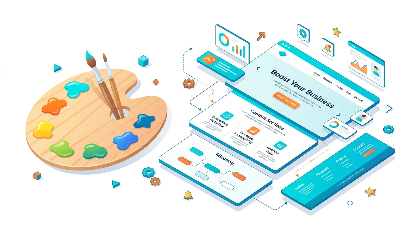 Thiết kế UI (User Interface) tập trung vào màu sắc, font chữ và thẩm mỹ