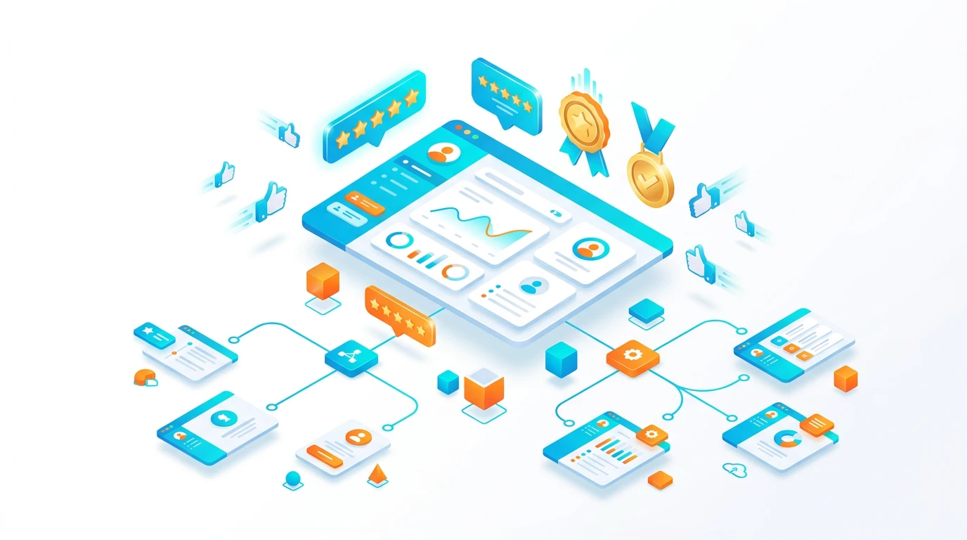 Bố trí Review và dự án Case study (Social Proof) để tăng tính chuyển đổi Sale