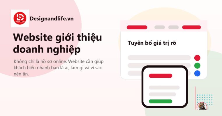 Thiết kế website giới thiệu doanh nghiệp với cấu trúc rõ
