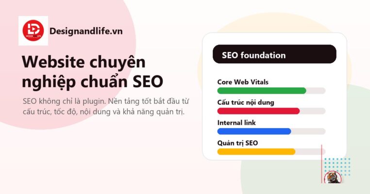 Thiết kế website chuyên nghiệp chuẩn SEO với nền tảng kỹ thuật và nội dung rõ