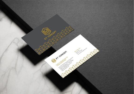 Namecard trong bộ nhận diện KT Concept