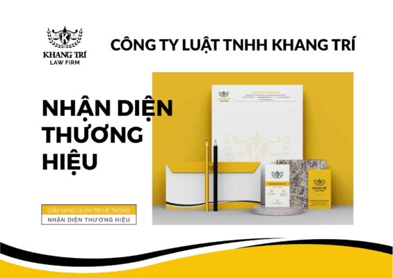 Bìa cẩm nang nhận diện thương hiệu Khang Trí Law Firm
